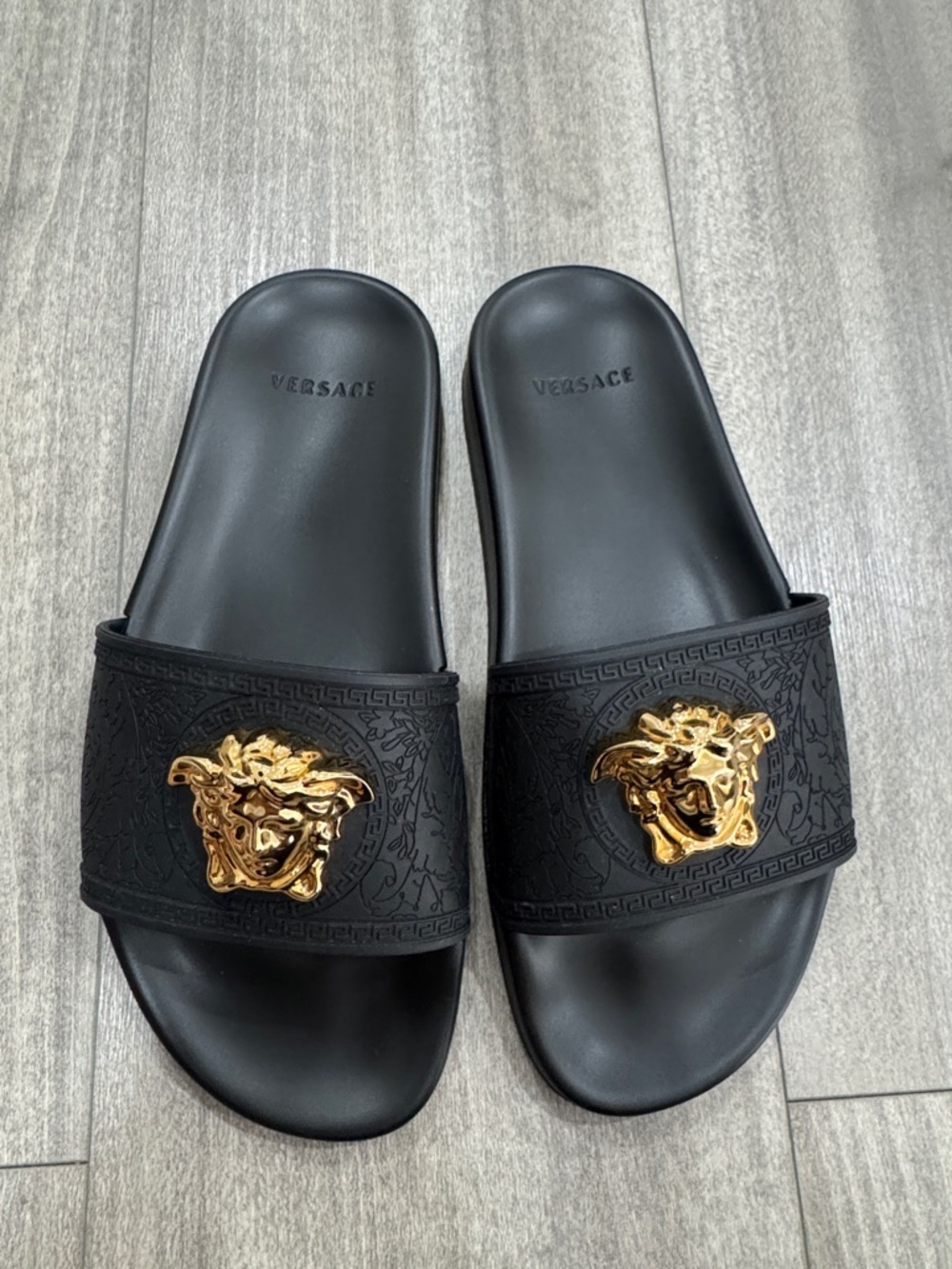 Versace Rubber Sliders - Picture 2 of 11